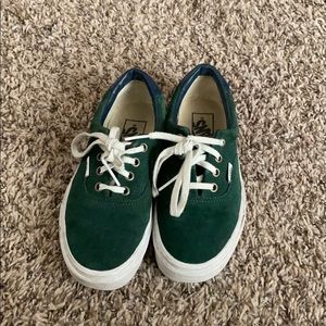 Green Suede Vans